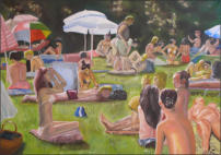 München und Percha , 2009    50x70    Öl auf Leinwand